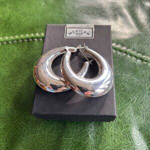 Sterling Silver Bubble Hoop Earrings